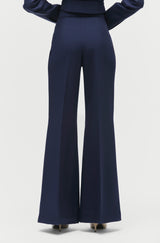 Creased Flare Trousers