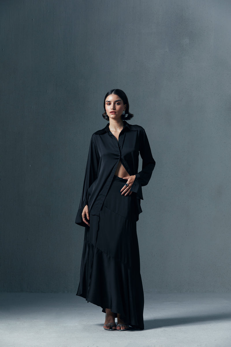 Luxe Satin Skirt Set