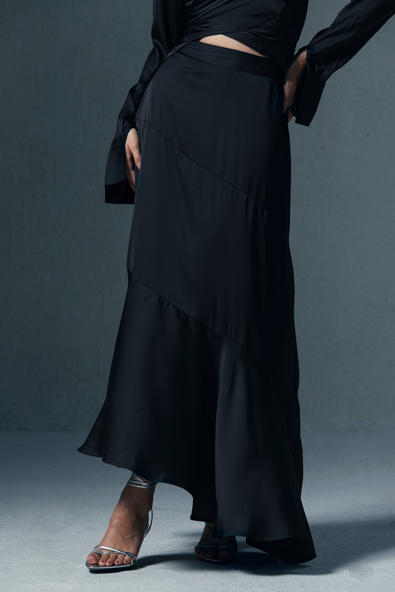 Luxe Satin Skirt Set