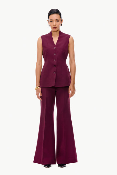 Creased Flare Trousers