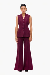 Creased Flare Trousers