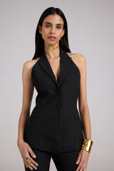 Sculpted Halter Waistcoat