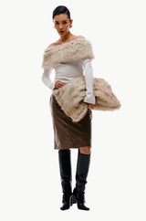 Oversized Fur Clutch