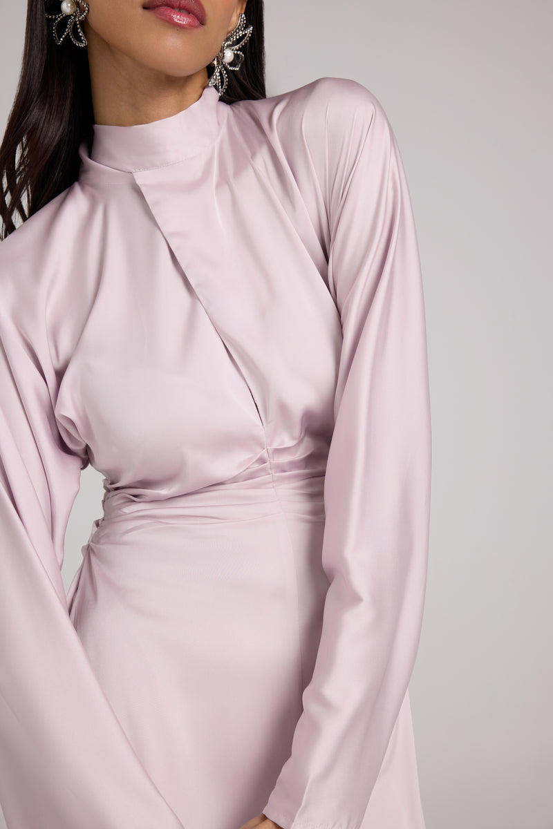 Fluid Satin Midi Dress