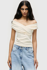 Wrapped Off-Shoulder Top