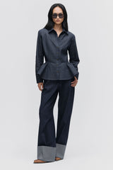 Tailored Peplum Shirt