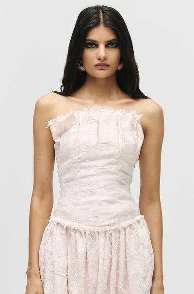 Frayed Bandeau Top