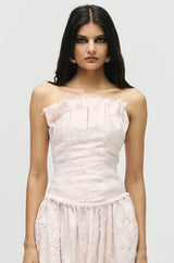 Frayed Bandeau Top