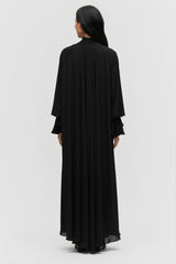 Smocked Chiffon Maxi Dress