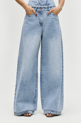 Slouched Wide-Leg Jeans