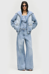 Slouched Wide-Leg Jeans