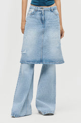Layered Skirt Jeans