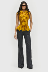 Smocked Cascade Top