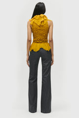 Smocked Cascade Top