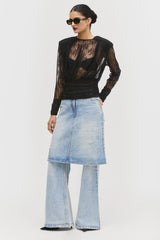 Draped Tie Blouse