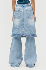 Layered Skirt Jeans