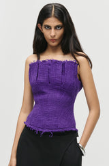 Frayed Bandeau Top
