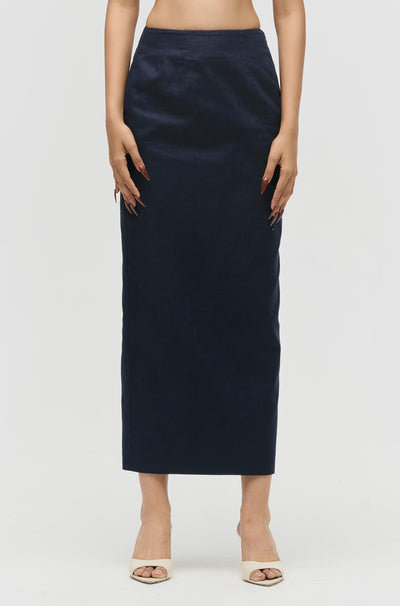 Darted Midi Skirt