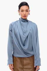 Draped Scarf Top