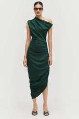 Draped Oblique Dress