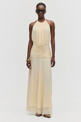 Open Back Gathered Dress