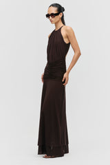 Open Back Gathered Dress