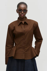 Tailored Peplum Shirt