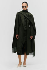 Belted Double-Breasted Coat