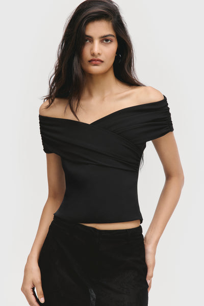 Wrapped Off-Shoulder Top
