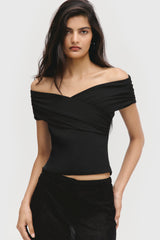 Wrapped Off-Shoulder Top