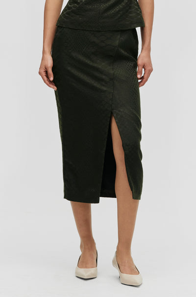 Asymmetric Midi Skirt