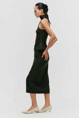 Asymmetric Midi Skirt