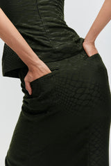 Asymmetric Midi Skirt