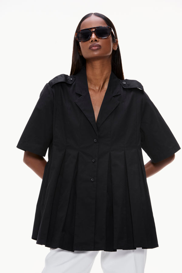 Pleated Utility Shirt