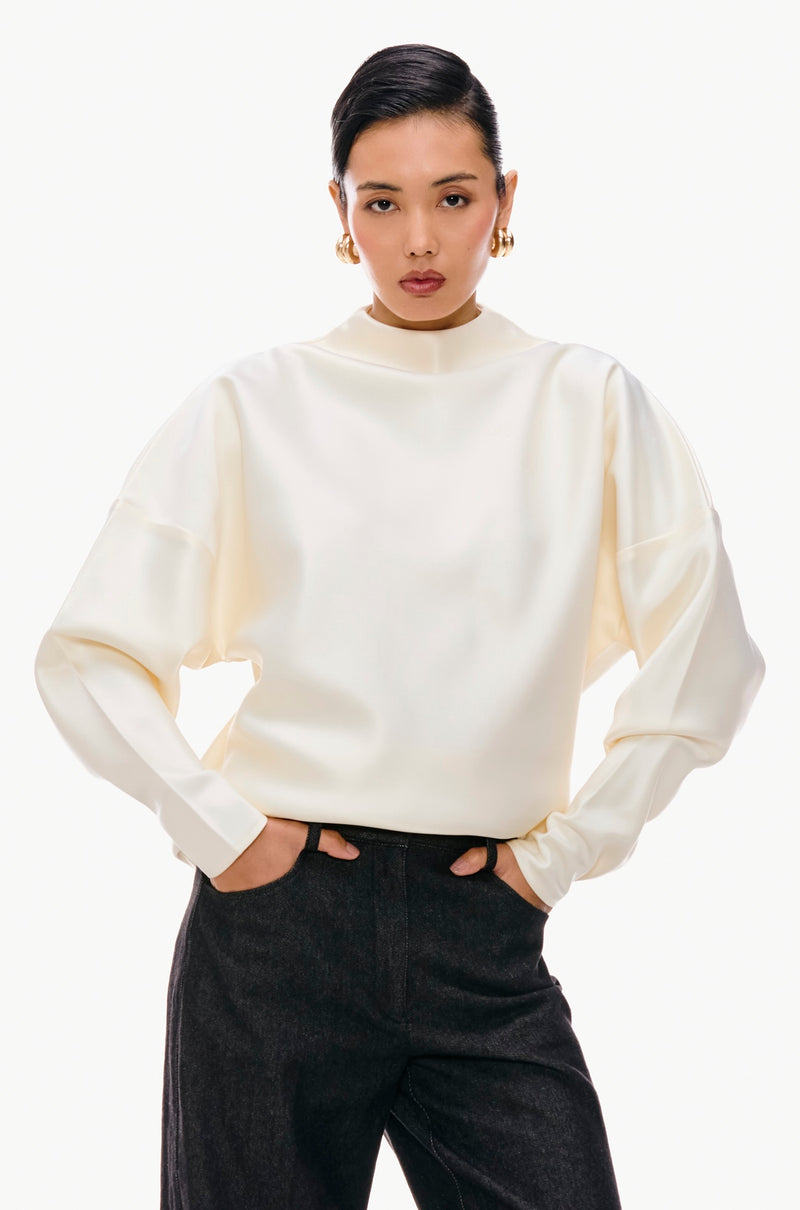 Structured Satin Top