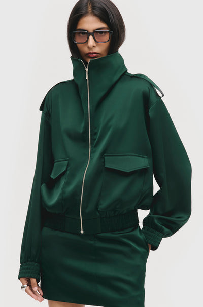Funnel Neck Utility Jacket