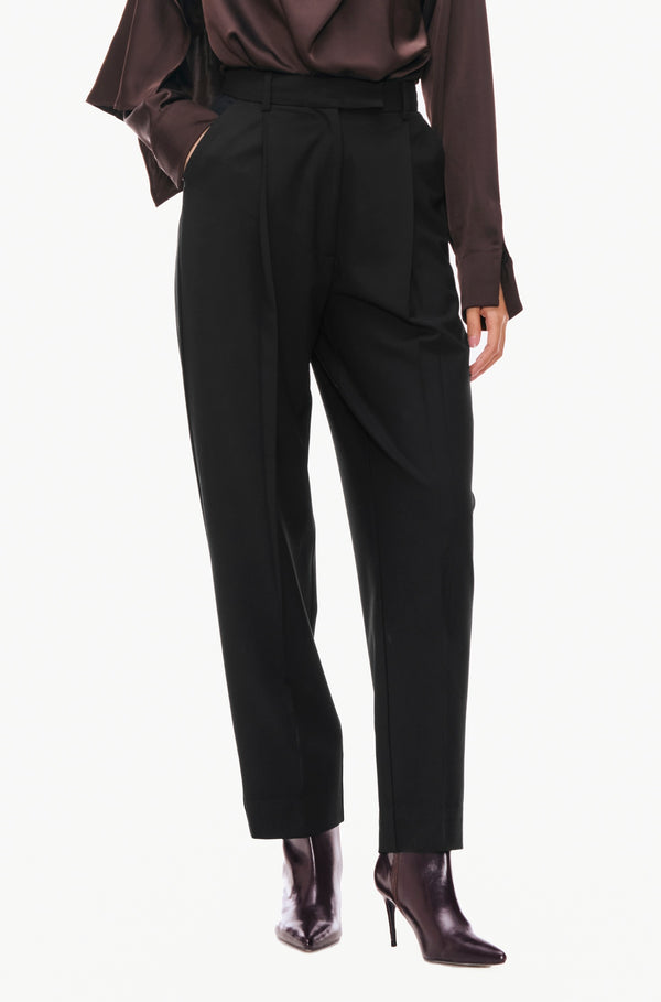 Pleated Tapered Trousers