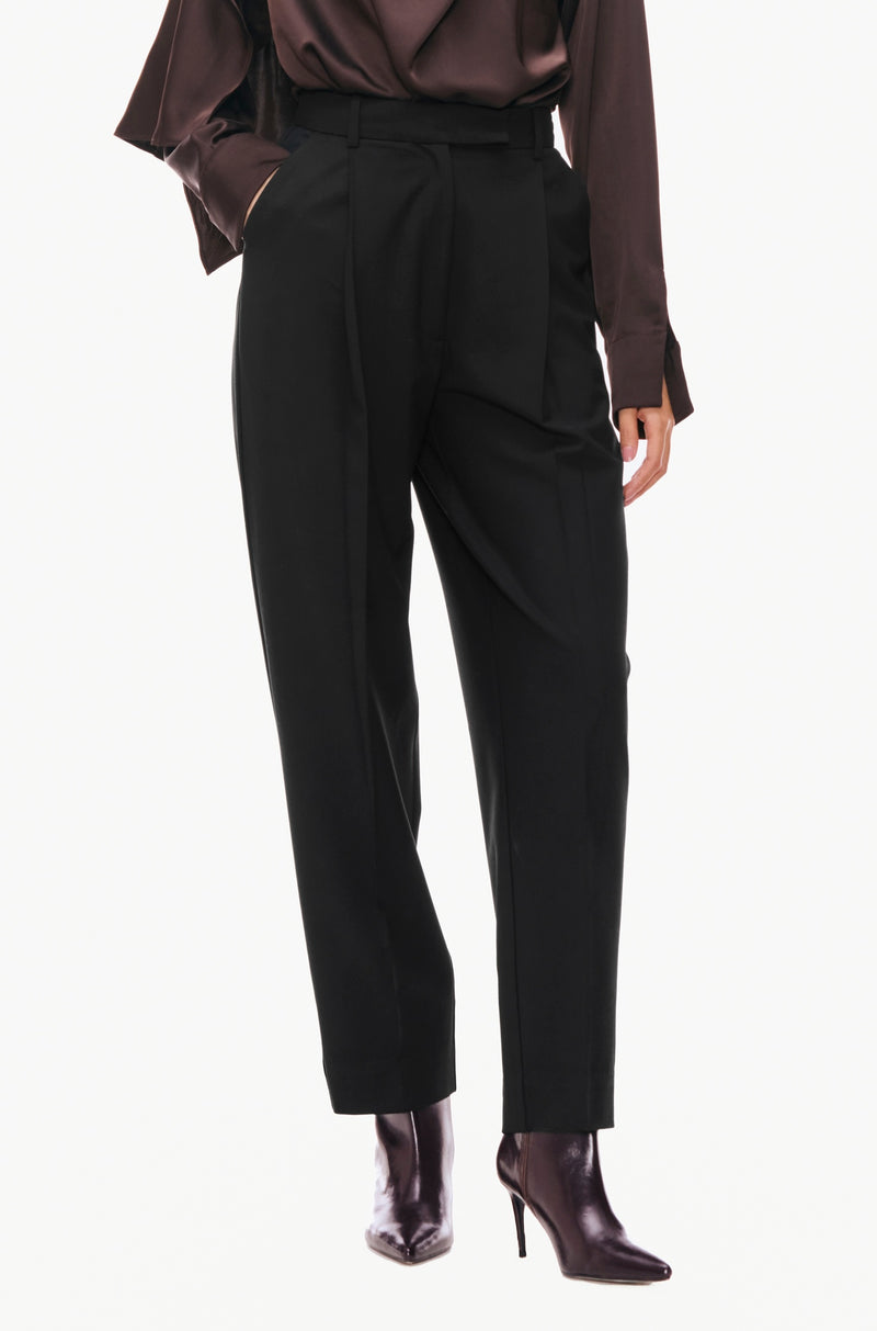 Pleated Tapered Trousers