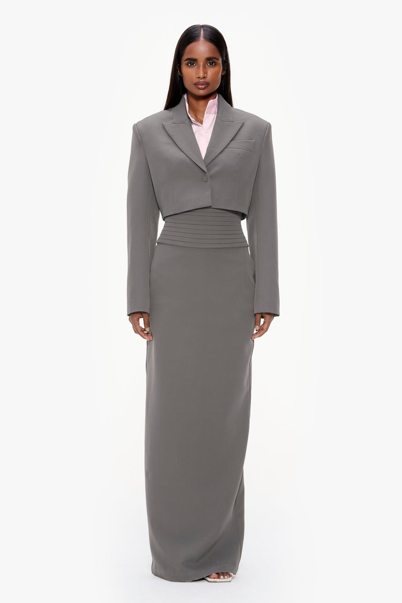 Crop Column Suit