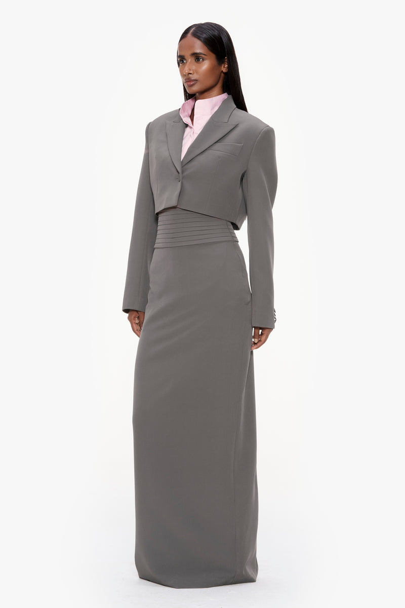 Crop Column Suit