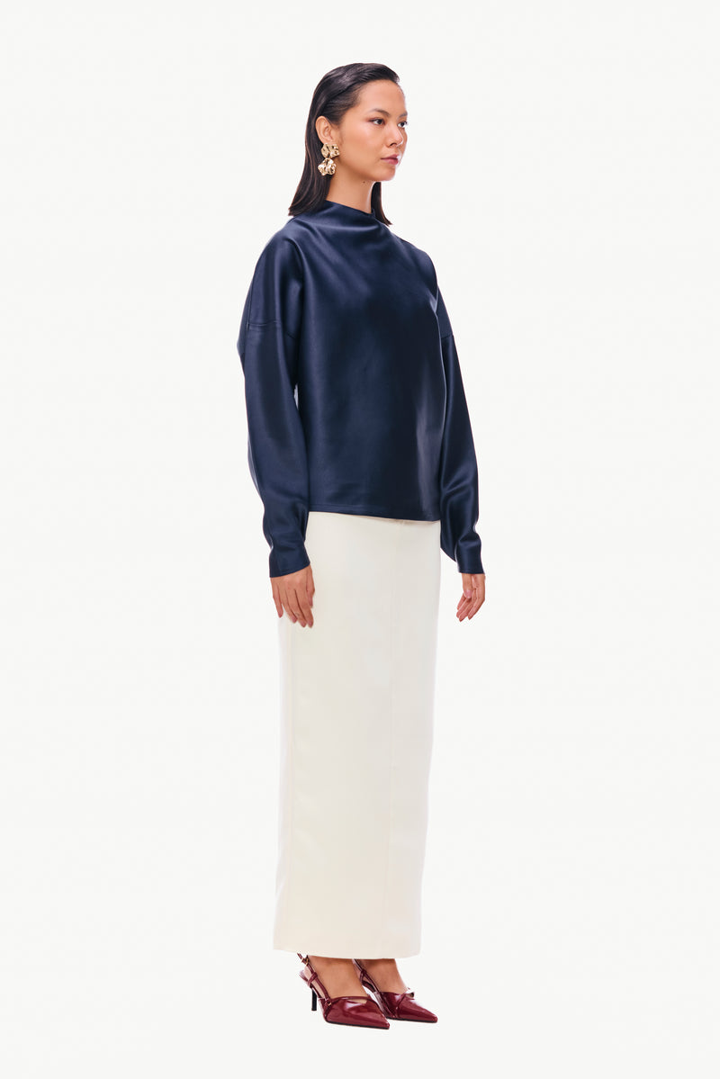 Structured Satin Top