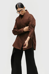 Layered Scarf Shirt