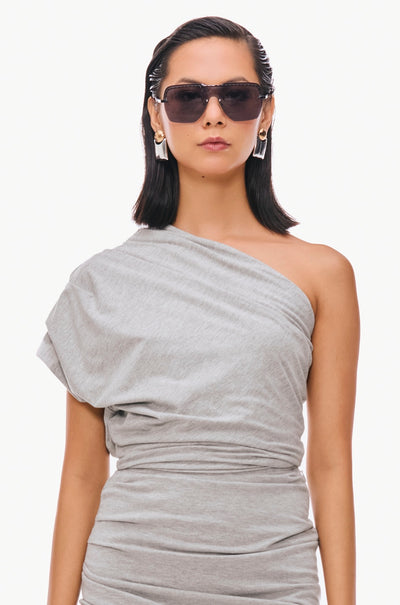 One-Shoulder Jersey Top