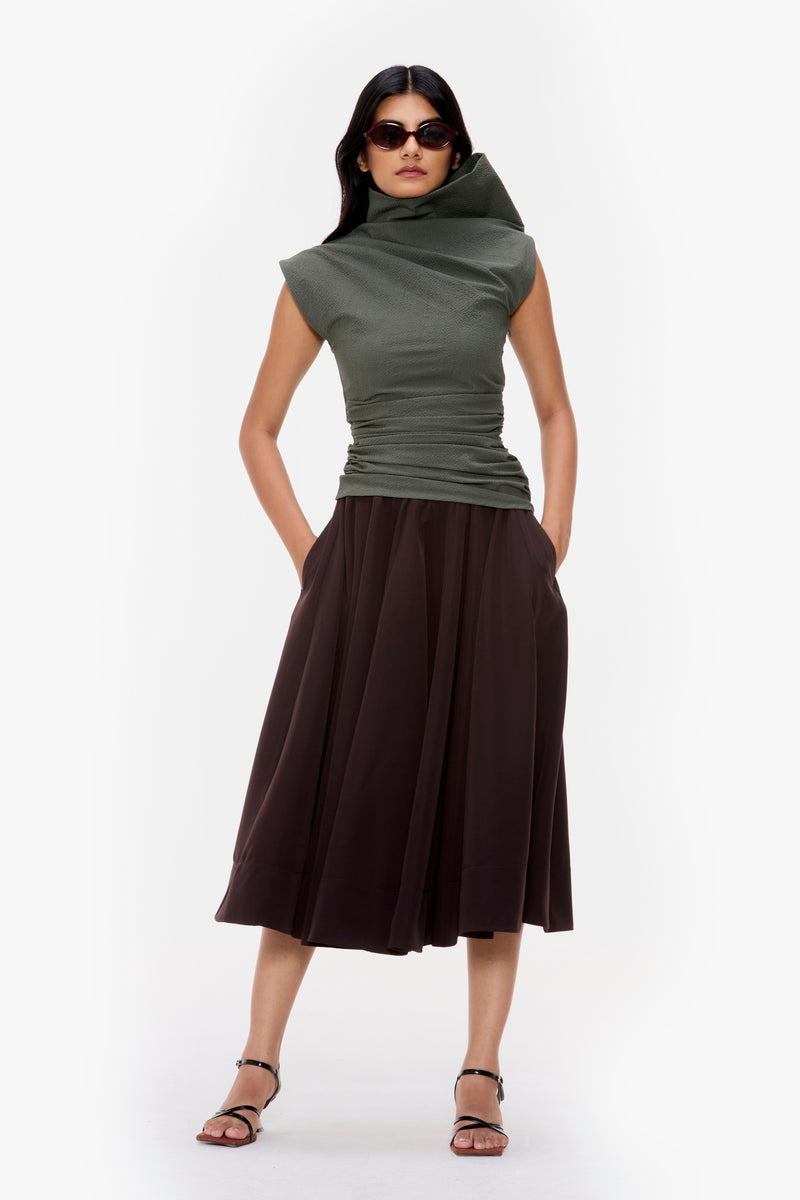 Pleated Skirt Set