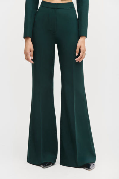Creased Flare Trousers
