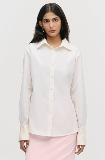 Contrast Cuff Shirt