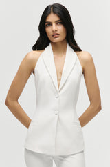 Sculpted Halter Waistcoat