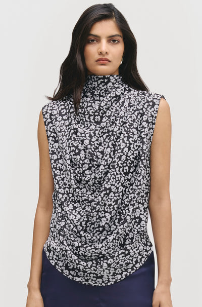 Draped Cowl Blouse