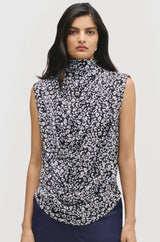 Draped Cowl Blouse