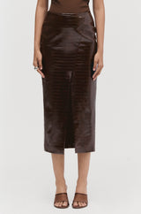 Asymmetric Midi Skirt